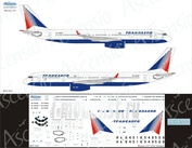 T21-005 1/144 Scales Ascensio Decal on the plane carcass-214 (Transaero)