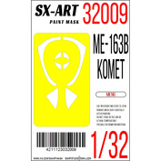 32009 SX-Art 1/32 Окрасочная маска Messerschmitt Me-163B 