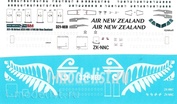 321-18 PasDecals 1/144 Декаль с использованием белой печати на Airbus A321 NEO Air New Zealand