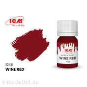 C1048 ICM Краска для творчества, 12 мл, цвет Винно-красный (Wine Red)																
