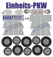 M35 087 KAV Models 1/35 Paint mask for Einheits-PKV