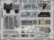 FE535 Edward 1/48 Color photo-etching for F-4D interior S. A.