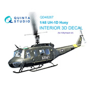 QD48267 Quinta Studio 1/48 3D Декаль интерьера UH-1D (KittyHawk)