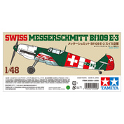 25200 Tamiya 1/48 Истребитель Messerschmitt Bf 109 E-3 SWISS Швейцарские ВВС