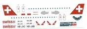 170-10 PasDecals 1/144 Декаль на Embraer 170 SWISS