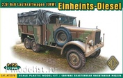 72578 ACE 1/72 German flatbed truck (2.5 t. 6x6)
