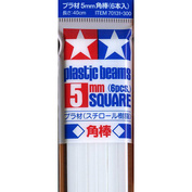 70131 Tamiya Plastic rods (square white matte) 5x5mm long 40cm (10pcs)