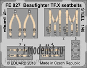FE927 Eduard 1/48 photo etched parts for model Beaufighter TF. Seatbelts X STEEL