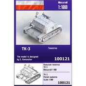 100121 Zebrano 1/100 Польская танкетка TK-3