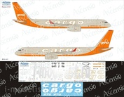 T20-007 Ascensio 1/144 Decal on the plane carcass-204-100S (Avastar TU Atu CARGO (Orange))