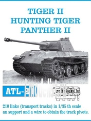 Atl-35-21 Friulmodel 1/35 Траки сборные (железные) Tiger II / Hunting Tiger / Panther II