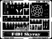 FE115 Eduard photo etched parts for 1/48 F4D-1 Skyray