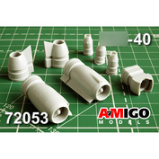 AMG72053 Amigo Models 1/72 Yakovlev-40 Двигатели АИ-25 и устройства реверса