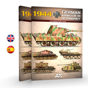 AK916 AK Interactive Книга Немецкая бронетехника в Нормандии в 1944 году – руководство по камуфляжу / 1944 GERMAN ARMOUR IN NORMANDY – CAMOUFLAGE PROFILE GUIDE