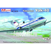 AZ14418 AZ Model 1/144 Yakovlev Yak-40 (Aeroflot)