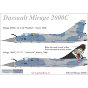 UR3269 UpRise 1/32 Декали для Mirage 2000C EC2/12 