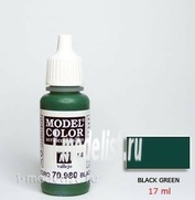 70980 Краска акриловая `Model Color Черно-зеленый/Black green