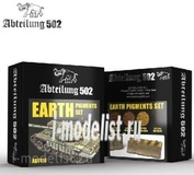 ABT410 Abteilung 502 Set of pigments are EARTH PIGMENTS SET (Earth)