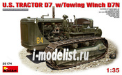 35174 MiniArt 1/35 U.S.  TRACTOR  D7 w/Towing Winch  D7N