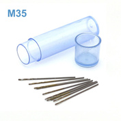 42657 JAS Mini drill HSS M35 titanium coated d 0.4 mm 10 pcs.