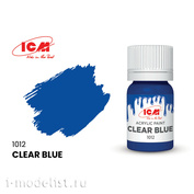 C1012 ICM Paint for creativity, 12 ml, color Clear Blue (Clear Blue)