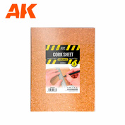 AK8054 AK Interactive Cork Sheet 200x300x 3mm coarse grained