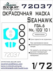 72037 SX-Art 1/72 Окрасочная маска Seahawk FGA.6 / Mk.100/101 (Hobbyboss)