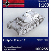 100255 Zebrano 1/100 Notмецкий лёгкий танк Pz.Kpfw. IIC