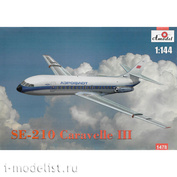 1478 Amodel 1/144 Французский самолет Caravelle III