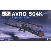 7268 Amodel 1/72 Avro 504K Zeppelin killer Aircraft