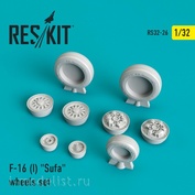 RS32-0026 RESKIT1/32 Resin wheels for F-16 (I) 