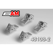 АМС48024-3 Advanced Modeling 1/48 Набор колодок под колеса шасси тип 2 «узкие» (6 шт.)