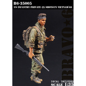 B6-35005 Bravo-6 1/35 U.S. Infantry Private (2), Vietnam '68 / Рядовой пехоты США (2), Вьетнам 68-го года