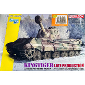 6900 Dragon 1/35 German Kingtiger tank with new tracks s.Pz.Abt.506 (Ardennes 1944) (Late release)