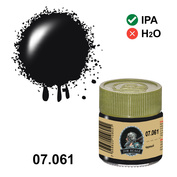 07.061 Jim Scale Alcohol paint glossy Black, 10 ml.