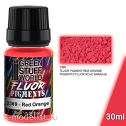 2369 Green Stuff World FLUORESCENT Pigment, RED-ORANGE / Pigment FLUOR RED ORANGE