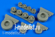 148 012 Aires 1/48 Набор дополнений F-14B/D Tomcat weighted wheels