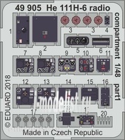 49905 Eduard photo etched parts for 1/48 He 111H-6 radio compartment