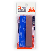AK9554 AK Interactive Губка с зернистостью P2000 (6 шт.) / Sponge P2000 Grit (6 Units)