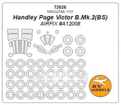 72626-1 KV models 1/72 Handley Page Victor B. Mk. 2(BS) - (AIRFIX #A12008) - Double sided masks + masks for wheels