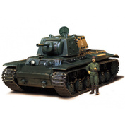 35142 Tamiya 1/35 KV-1B tank with reinforced armor (1 tankman figure, 3 var-TA decals)