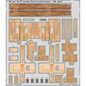 491201 Eduard 1/48 Photo Etching for B-17F, wooden floor and weapons boxes