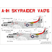 UR14476 Sunrise 1/144 Decals for A-1H Skyrader VA-176