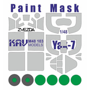 M48 103 KAV models 1/48 Окрасочная маска для модели Я-7 (Zvezda)