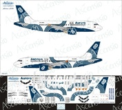 319-011 Ascensio Decal 1/144 Scales on the Airbu aircraft A319 (Aurora)