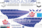 350900-01 PasDecals 1/144 Декаль на Arbus A350-900 CHINA KARBON
