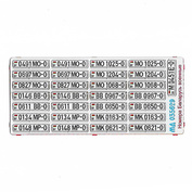 035629 Микродизайн 1/35 Набор цветного фототравления военные автомобильных знаков Республики Беларусь