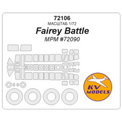 72106 KV Models 1/72 Fairey Battle (MPM #72090) + маски на диски и колеса