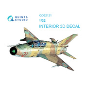 QD32121 Quinta Studio 1/32 3D Декаль интерьера кабины MiGG-21УМ (Трубач)