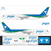 763-010 Ascensio 1/144 Декаль на самолет боенг 767-300 (Pegast)